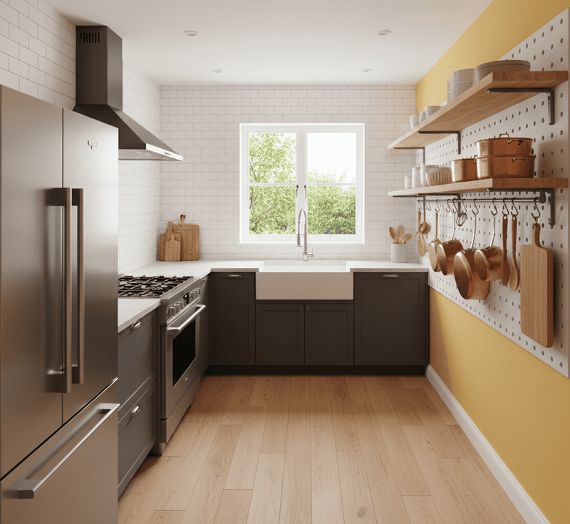Galley Kitchen Ideas _ The One-Wall Wonder