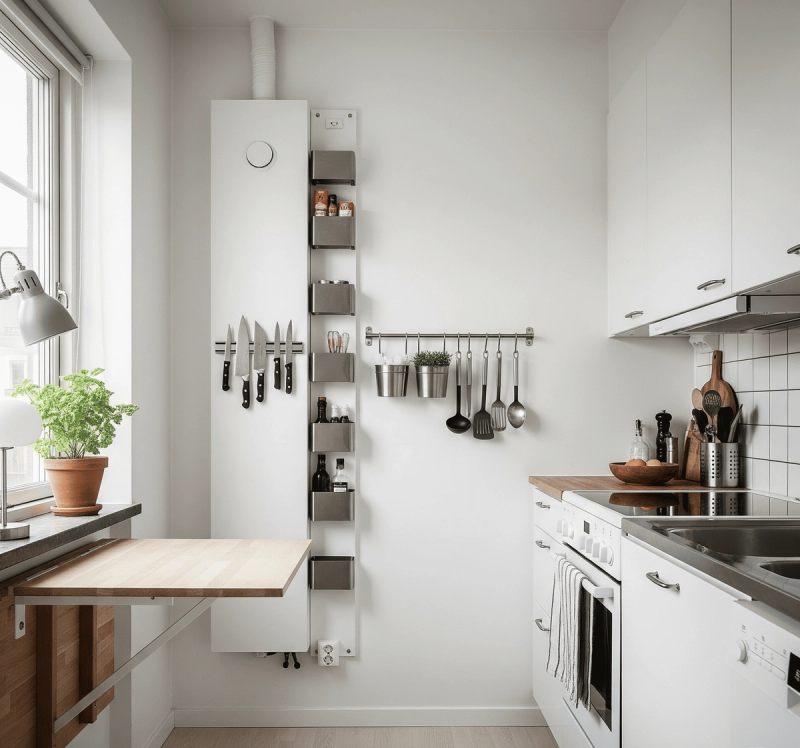Small-space Scandinavian Kitchen Design