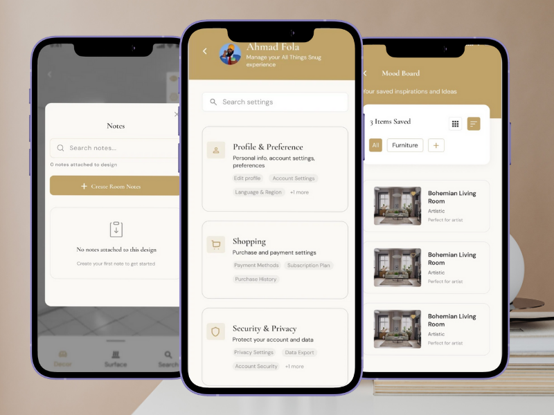 All Things Snug Interface