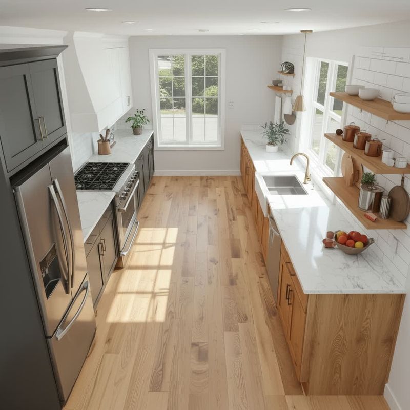 Galley Kitchen Designs _ The Light Direction Strategy