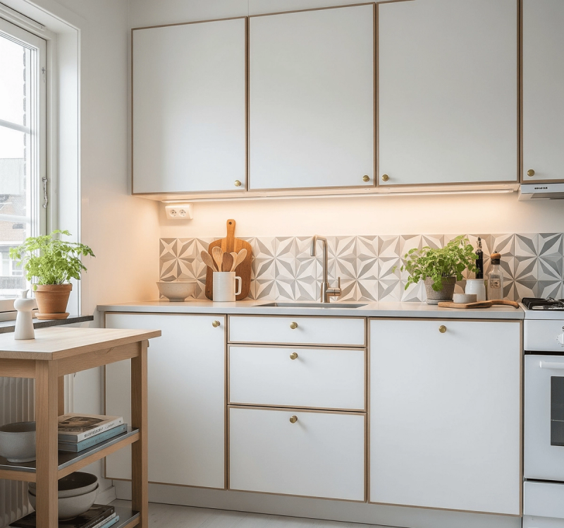 The Rental-Friendly Scandinavian Kitchen Design