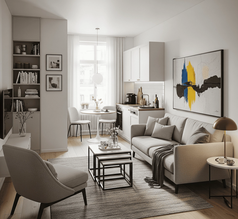 The Studio Apartment Buddy _ Living Room Furniture Layout Ideas | All Things Snug