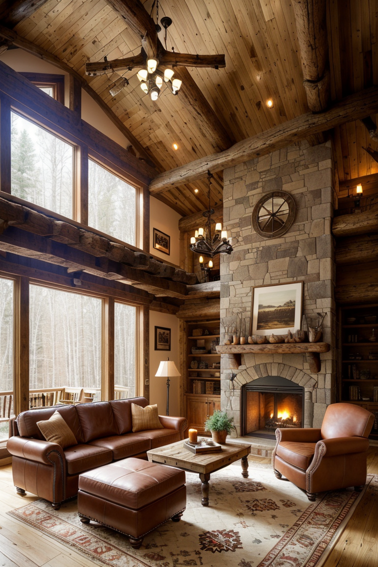 7 Simple Western Living Room Ideas: Rustic Retreat Living Room Theme