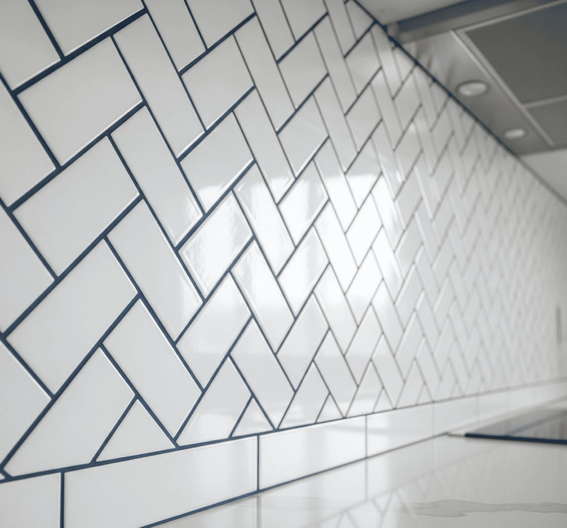 Classic Subway Kitchen Backsplash Tile with a Twist