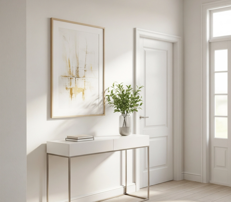 Hallway & Entry Neutral Colors (Bright, Soft White)