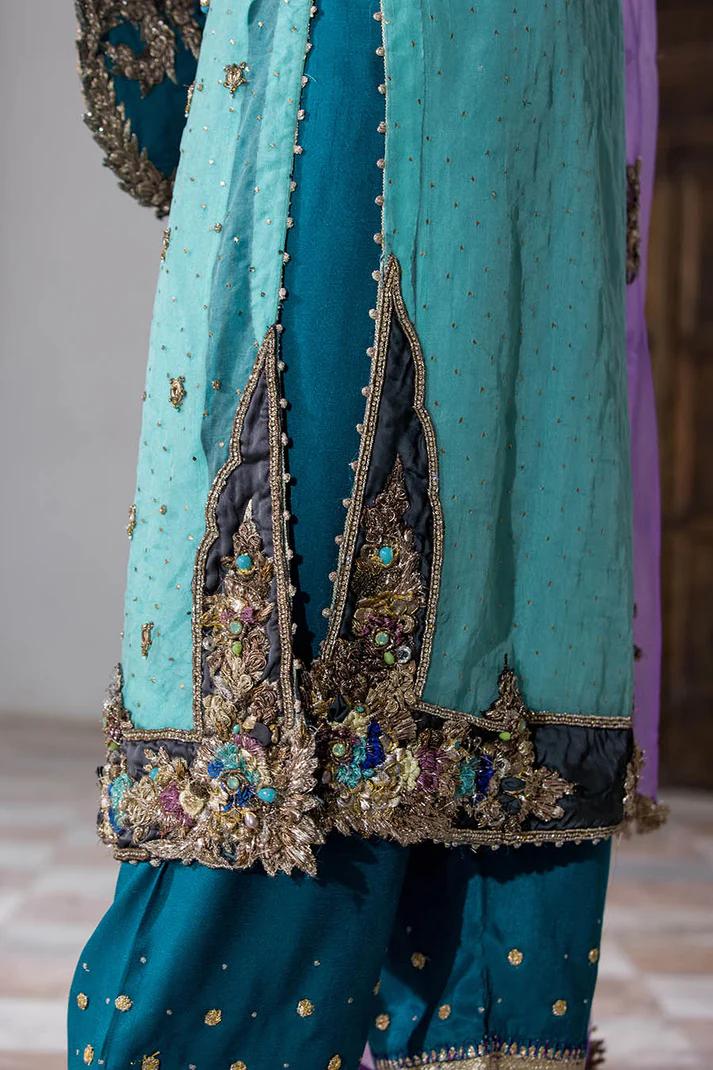 Hand-Worked Pure Organza Formal Wear - Image 12