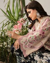 Suit with Cutwork Trouser & Lace - Thumbnail 3