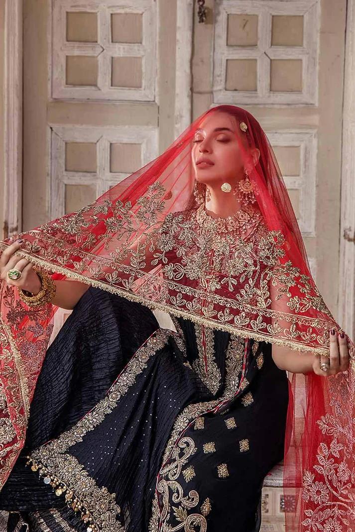 Needlecraft Chiffon Suit with Crushed Sharara - Image 12