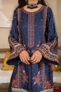Embroidered Tilla Sequin Suit - Thumbnail 4
