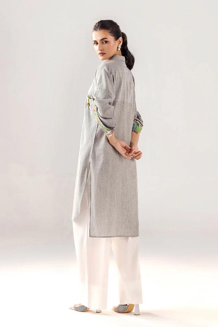 Casual Yarn-Dyed Cotton Suit - Image 6