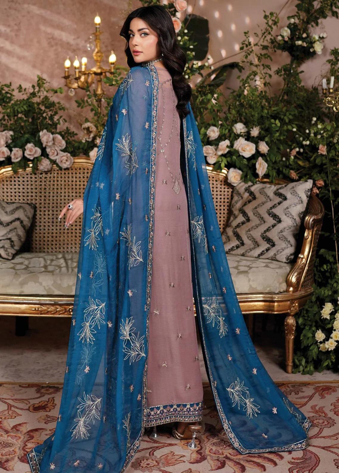 Embroidered Chiffon Suit & Sequins Dupatta - Image 2