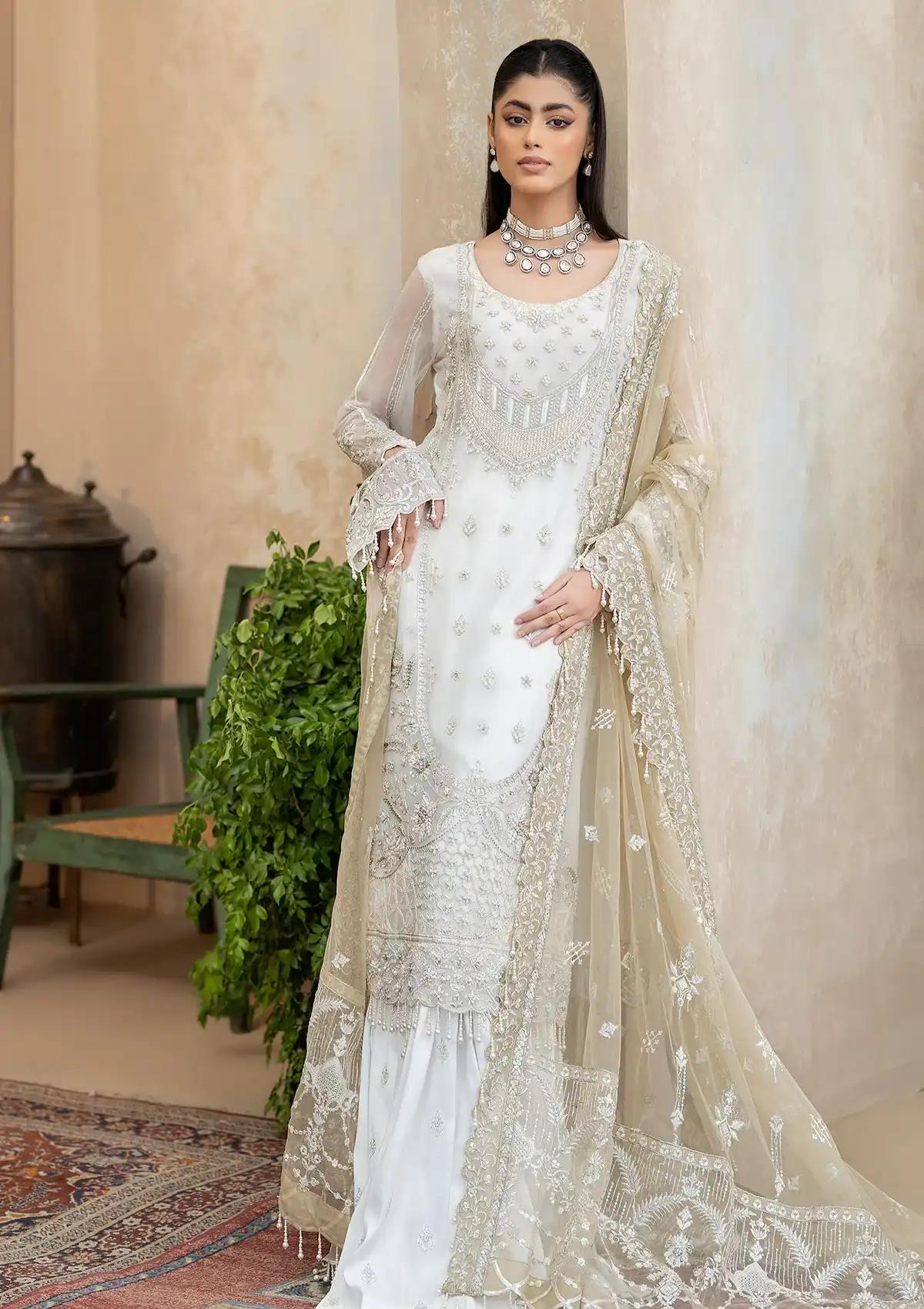 Embroidered Organza Suit - Image 4