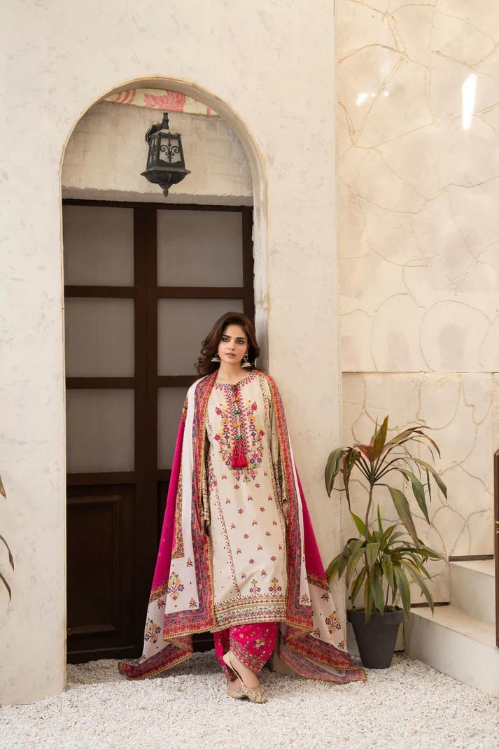 Kashmiri Embroidery & Mirror Work Festive Suit - Image 2