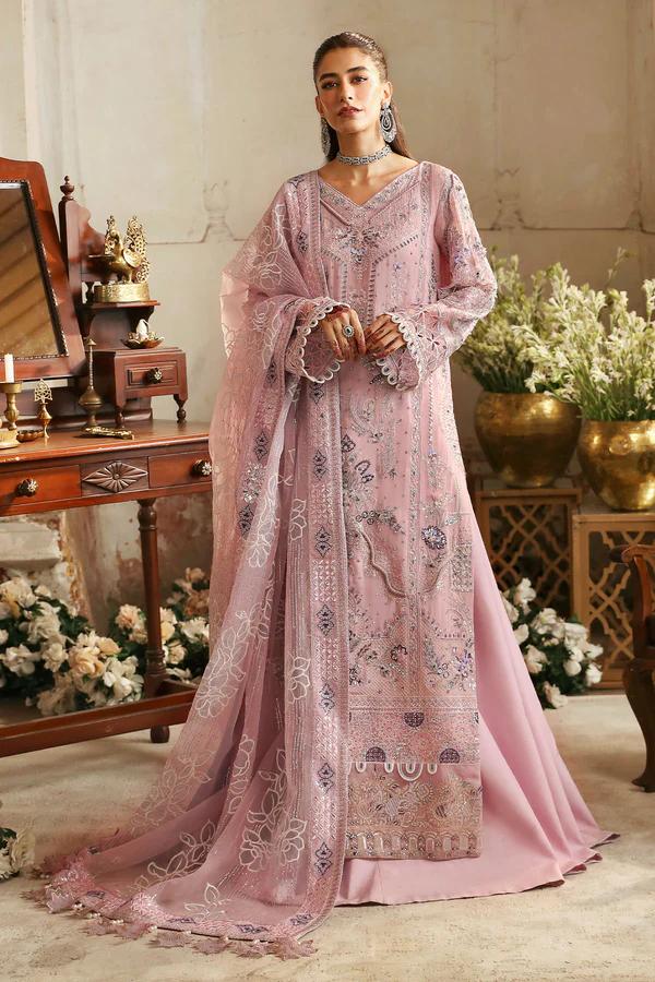 Embroidered Chiffon Suit with Appliqué Dupatta