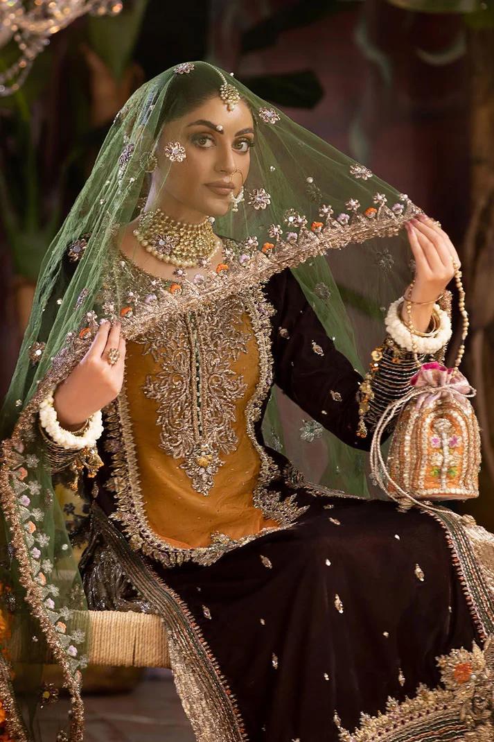 Zardozi Velvet Shirt & Crushed Sharara - Image 6