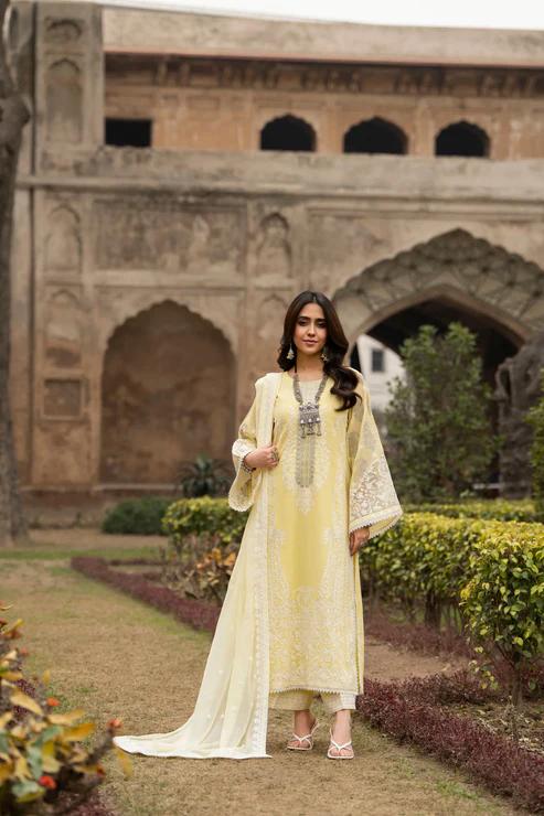 Embroidered Long Shirt with Capri - Image 10
