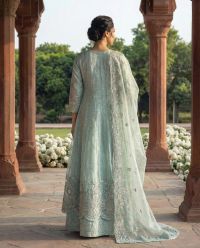 Sequin & Silver Thread Embroidered Maxi - Thumbnail 3