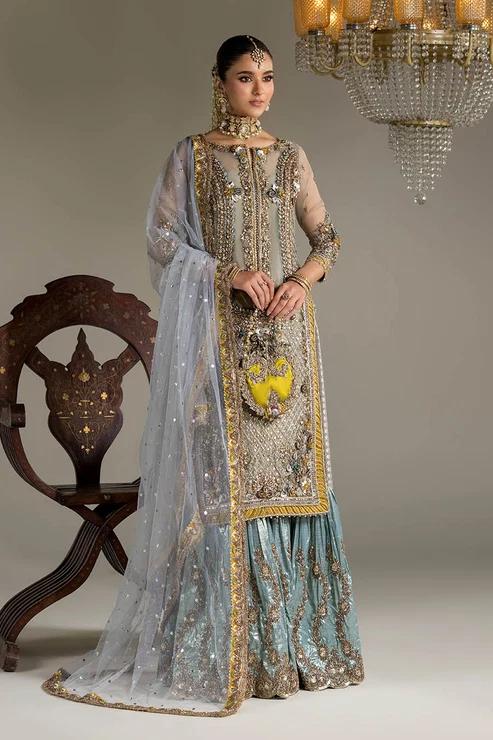 Banarsi Sharara Set with Mukesh Embroidery