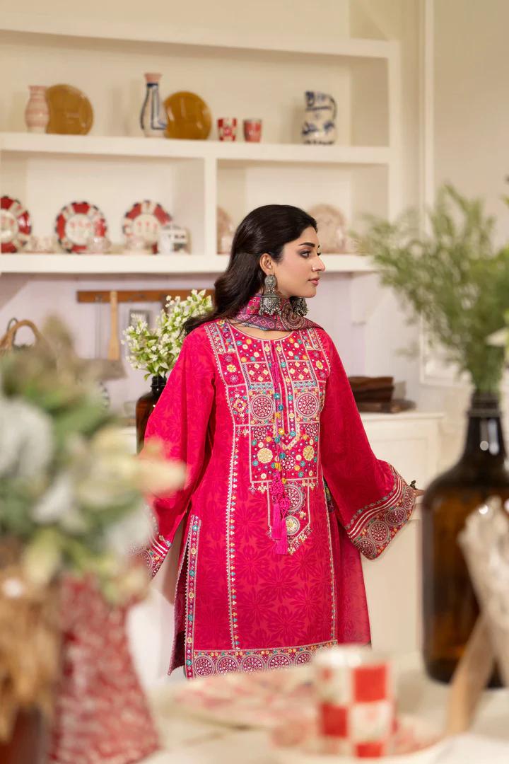 Lawn Embroidered Suit - Image 7