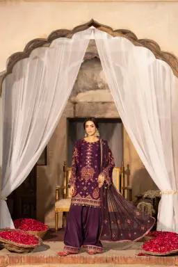 Embroidered Short Shirt & Shalwar - Image 13