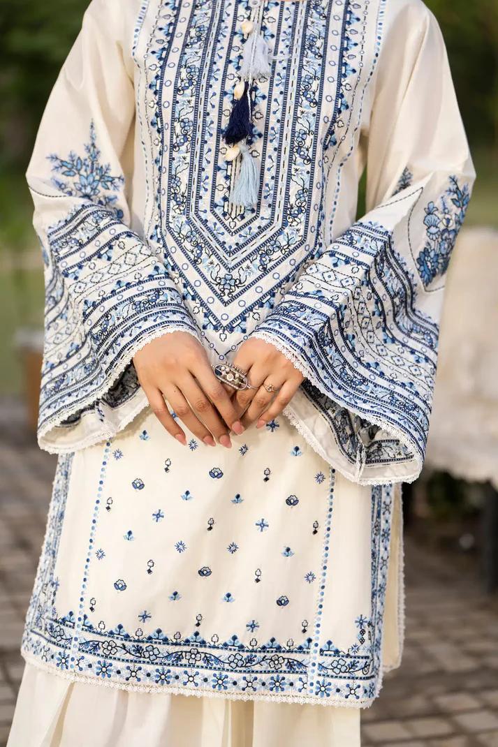 Multi-Thread Embroidered Shirt with Classic Shalwar - Image 3