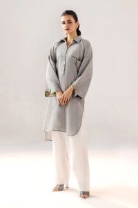 Casual Yarn-Dyed Cotton Suit - Thumbnail 10