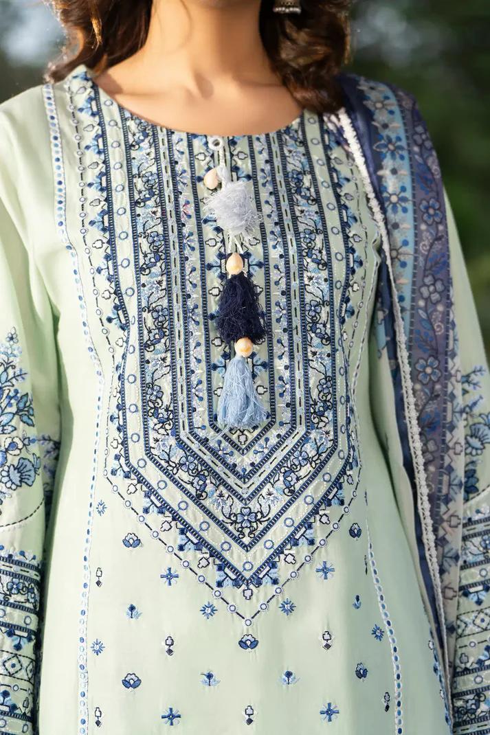 Multi-Thread Embroidered Shirt with Classic Shalwar - Image 12