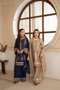 Embroidered Tilla Sequin Suit - Thumbnail 1