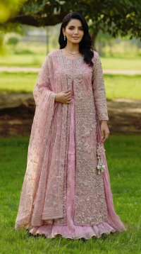 Sequin & Tilla Embroidered Open-Gown Maxi - Thumbnail 2