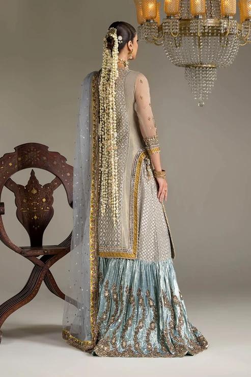 Banarsi Sharara Set with Mukesh Embroidery - Image 4