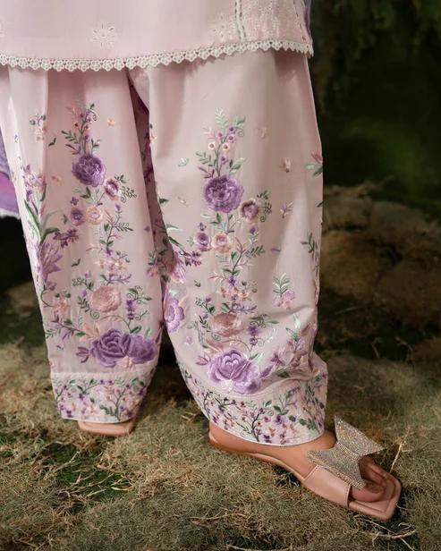Chikankari Short Shirt&Farshi Shalwar - Image 13