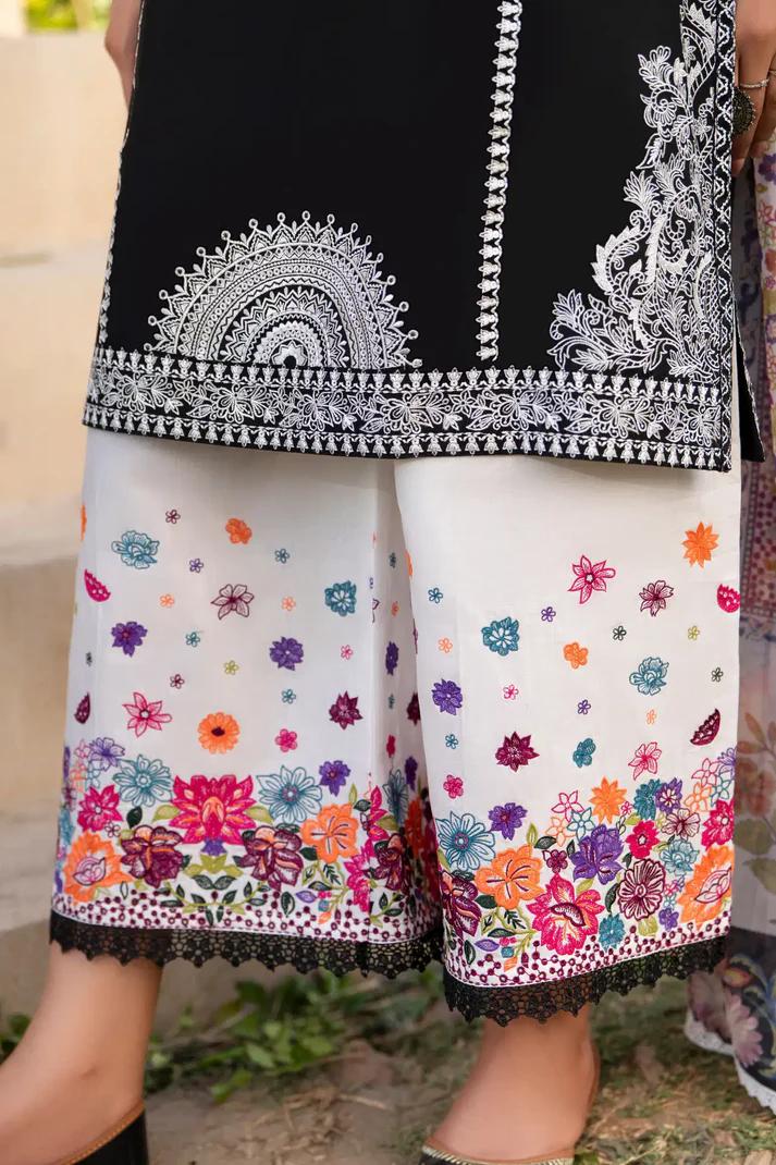 Embroidered Shirt & Printed Chiffon Dupatta - Image 7
