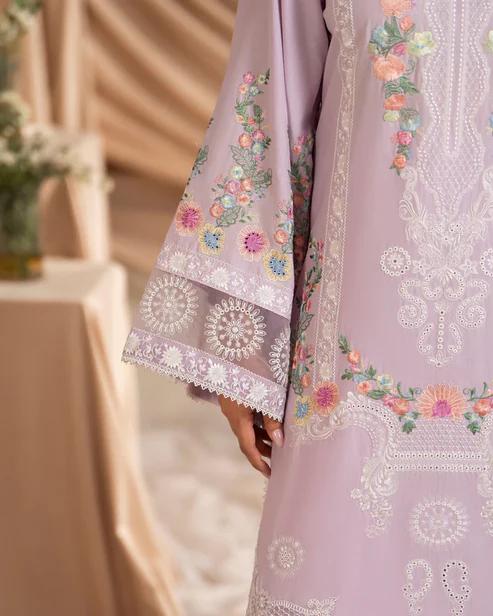 Cotton Embroidered Long Shirt&Loose Trouser - Image 5