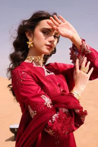 Chikankari Embroidered Lawn Suit - Thumbnail 5