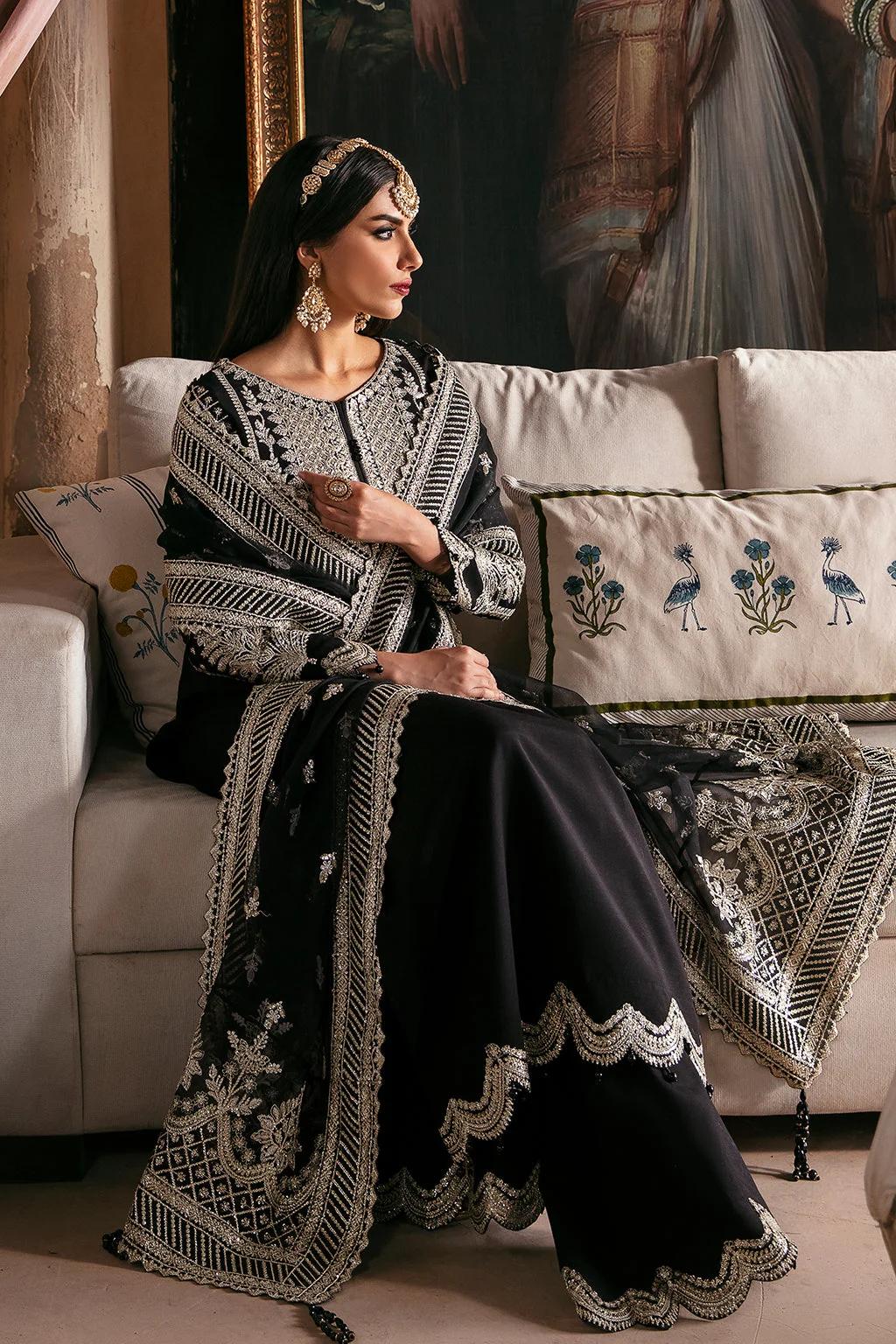 Raw Silk Suit with Organza Dupatta - Image 2