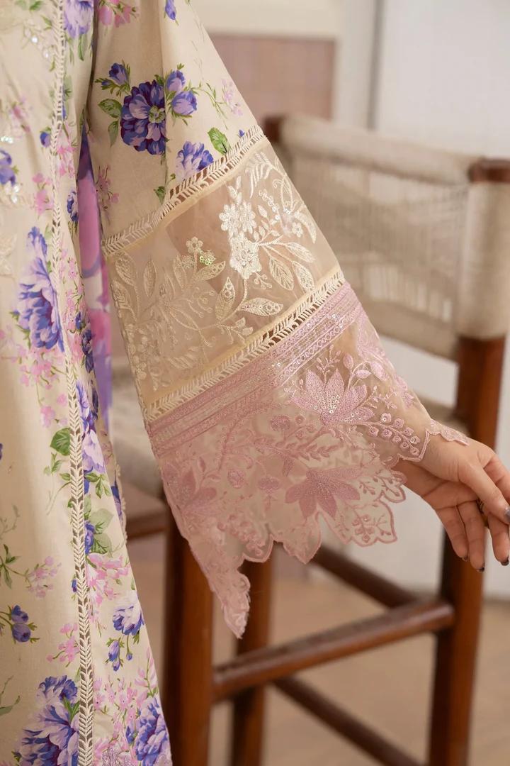 Lawn Ensemble with Delicate Lace Detailing - Image 5