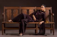 Glass Silk & Charmeuse Silk Shalwar Set - Thumbnail 5