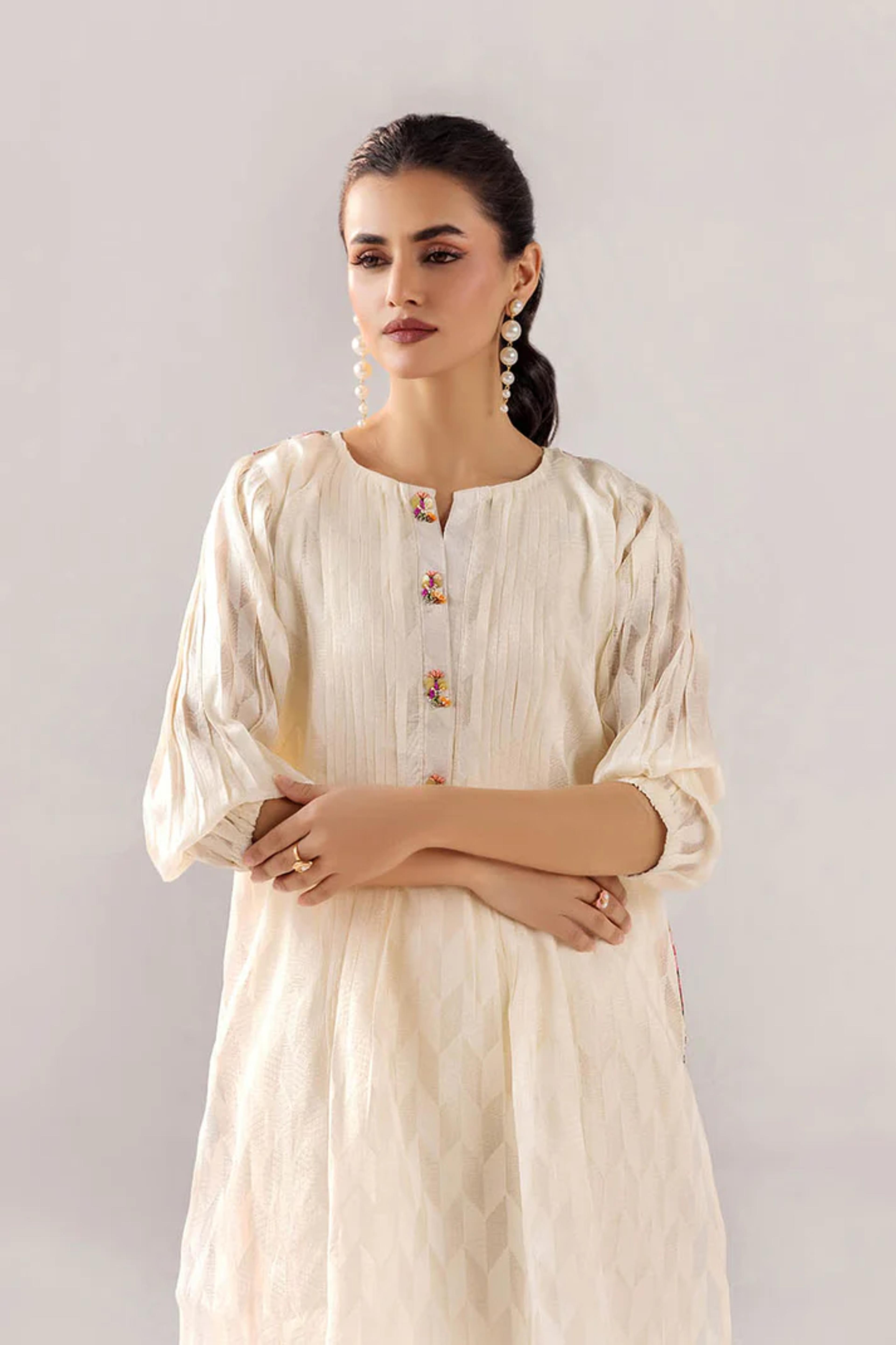 Beads Work Brochette Shirt - Thumbnail 6