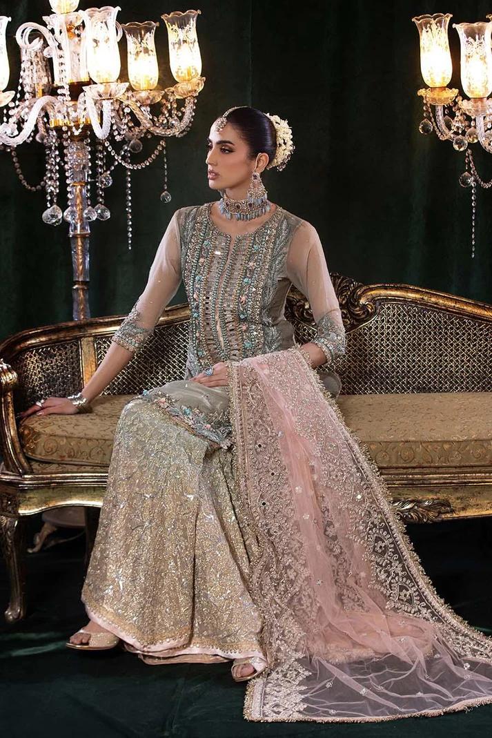 Resham Mesuri Shirt & Pure Mesuri Sharara - Image 10