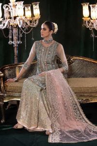 Resham Mesuri Shirt & Pure Mesuri Sharara - Thumbnail 10