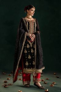 Hand-Embroidered Chiffon & Silk  - Thumbnail 4