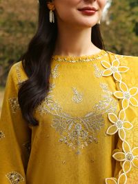 Handmade Work Chikankari Jacquard Suit - Thumbnail 2