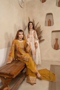3D Sequin Floral Embroidered Suit - Thumbnail 1