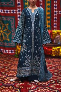 Teal Silver Embellished Suit - Thumbnail 2