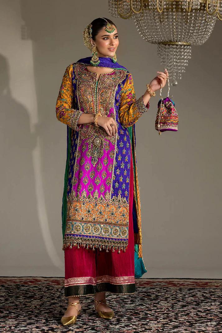 Kora Dabka Resham Silk Suit - Image 4