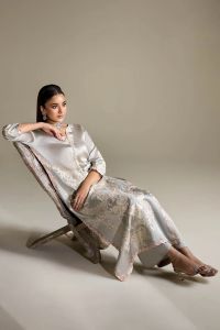 Thread Work Silk & Raw Silk Paneled - Thumbnail 7