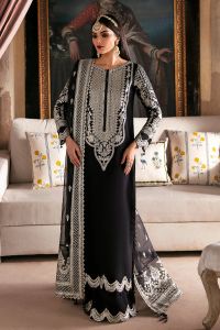 Raw Silk Suit with Organza Dupatta - Thumbnail 1
