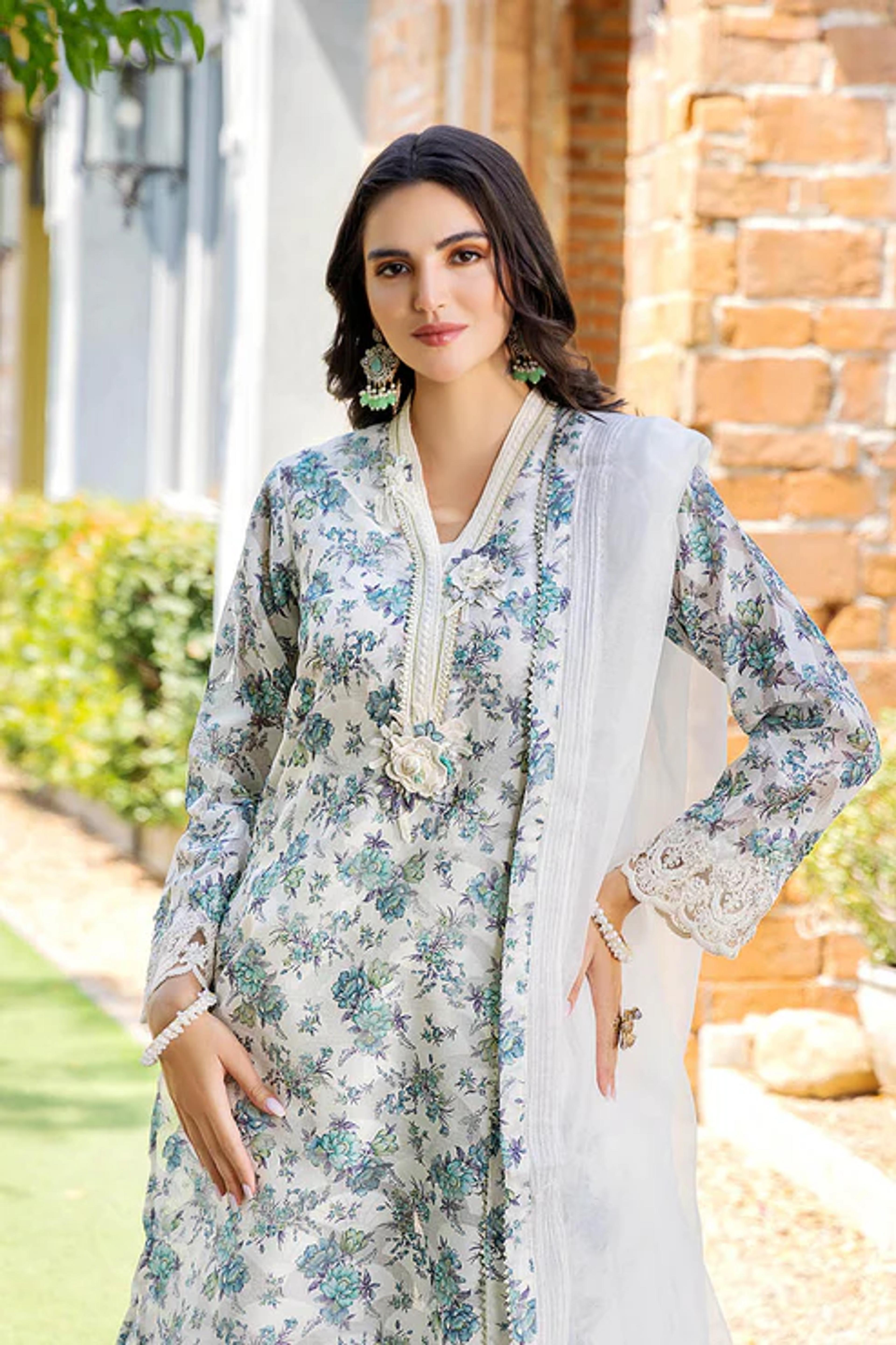 3-Piece Embroidered Brochette Cotton - Thumbnail 4