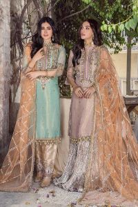 Pure Resham Mesuri Zardozi Suit - Thumbnail 1