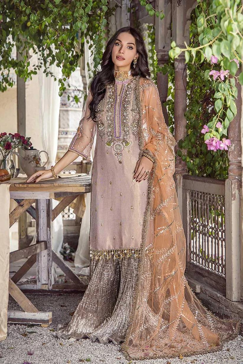 Pure Resham Mesuri Zardozi Suit - Image 10